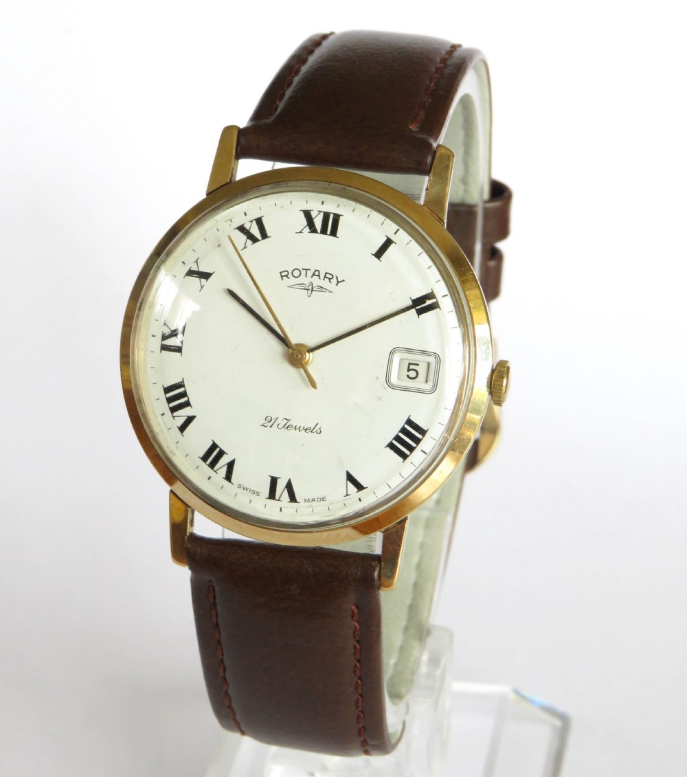 Gents 9ct gold Rotary wrist watch, 1968