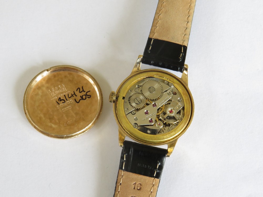 Gents 9ct gold Garrard wrist watch, 1958 View III