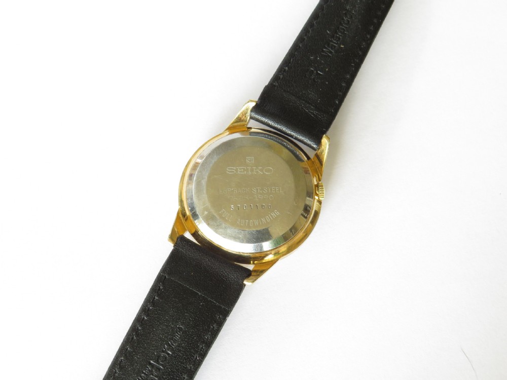 Gents large Seiko wrist watch, 1965 View III