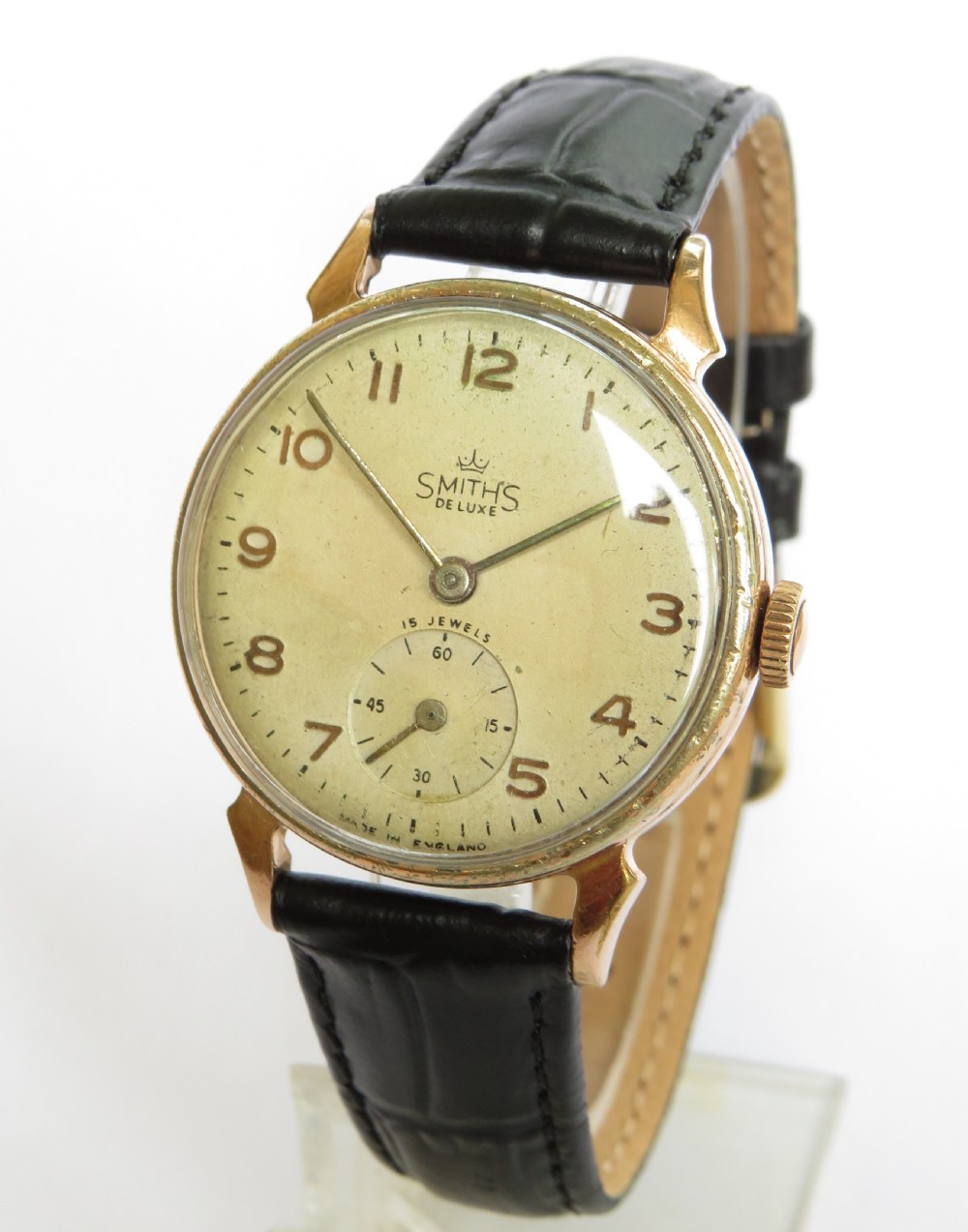 Gents 1940s Smiths De Luxe wrist watch