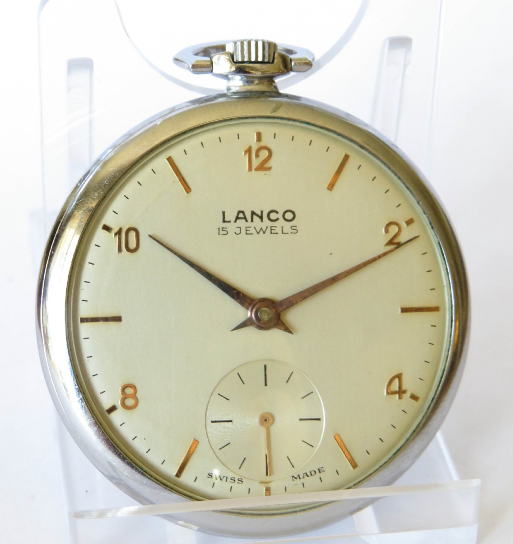 1940s Lanco pocket watch View II