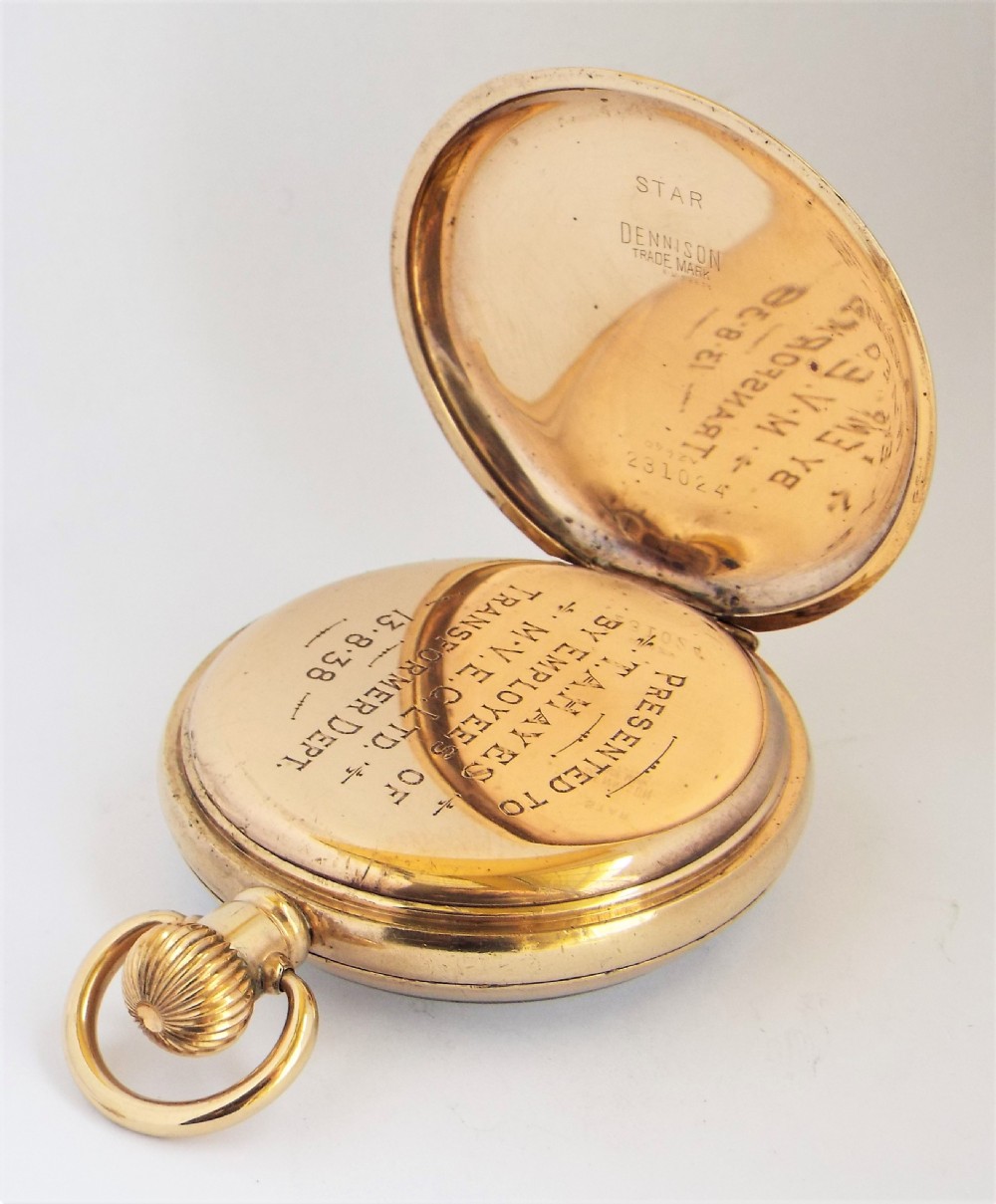 1930s James Walker London pocket watch made by Record. View III