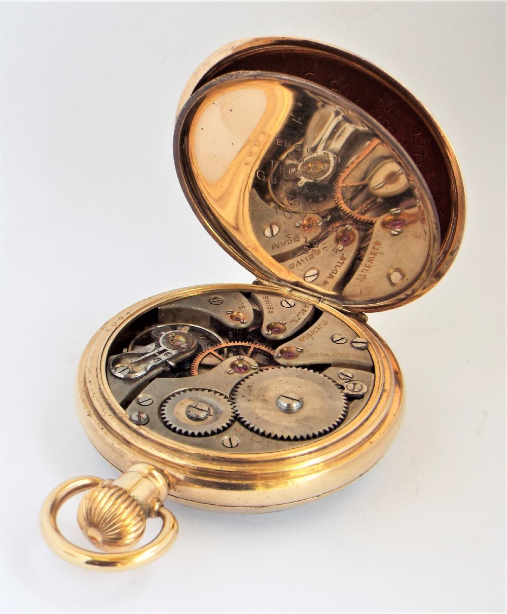 1930s James Walker London pocket watch made by Record. View V