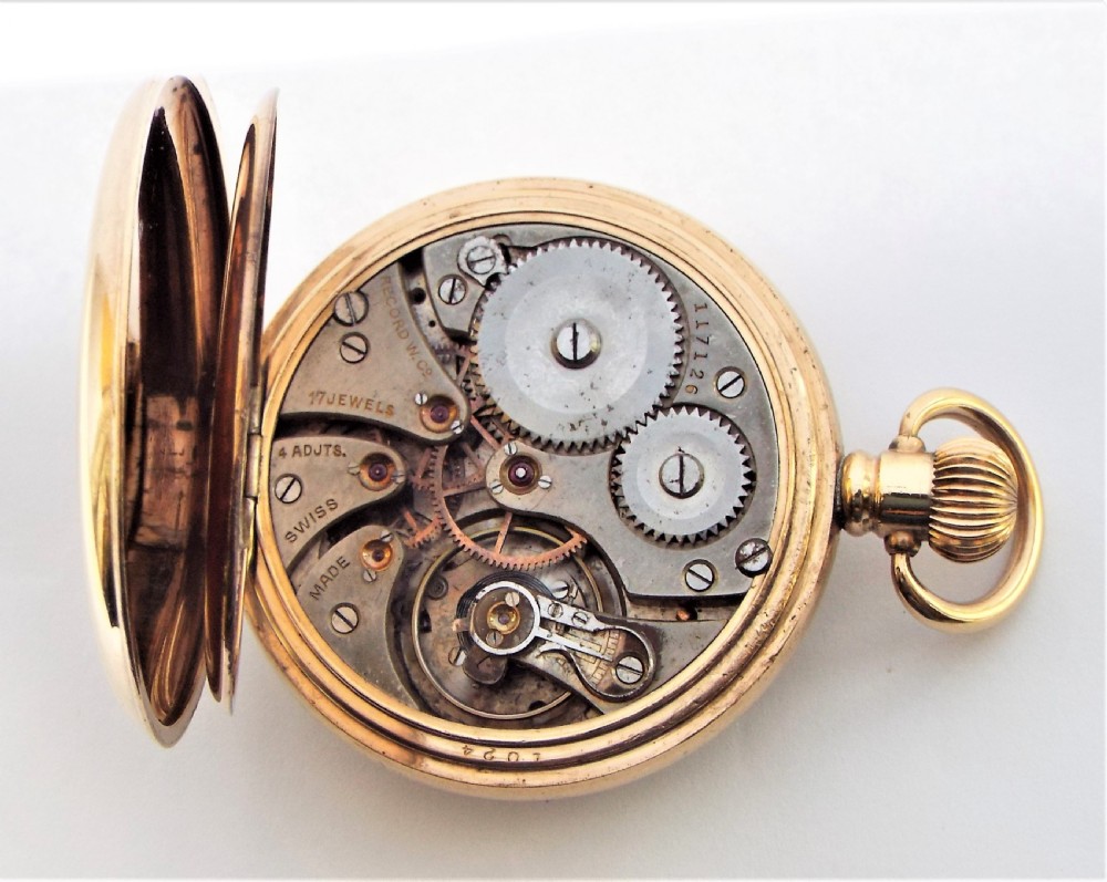 1930s James Walker London pocket watch made by Record. View VI