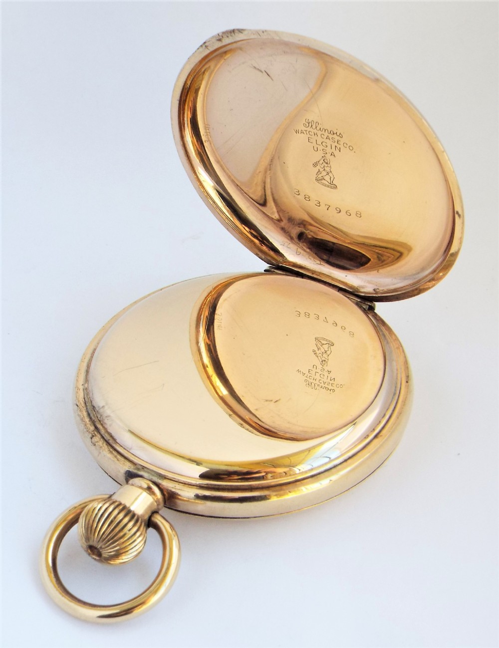 A 1920s Record full hunter pocket watch originally retailed by Kendal & Dent London. View IV