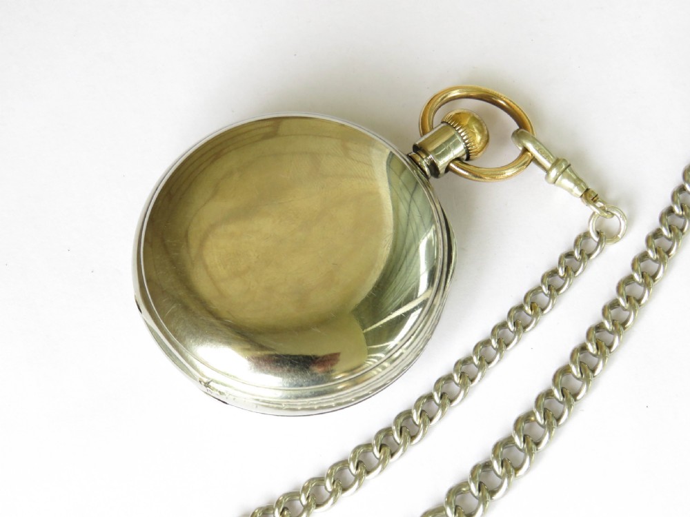 Antique Waltham pocket watch and chain View III