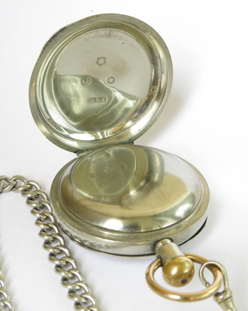 Antique Waltham pocket watch and chain View IV