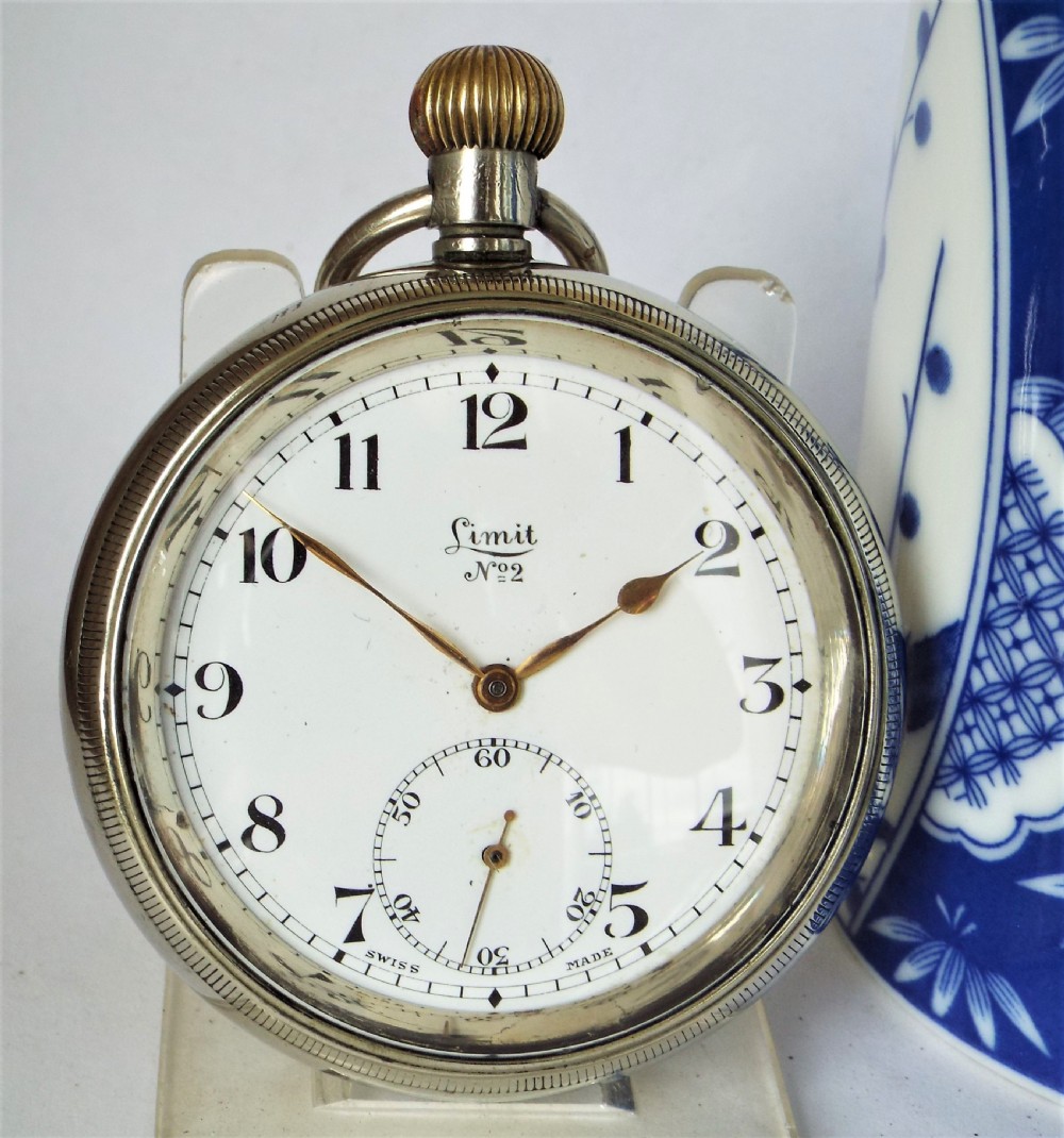Large 1920s Limit No 2 pocket watch.