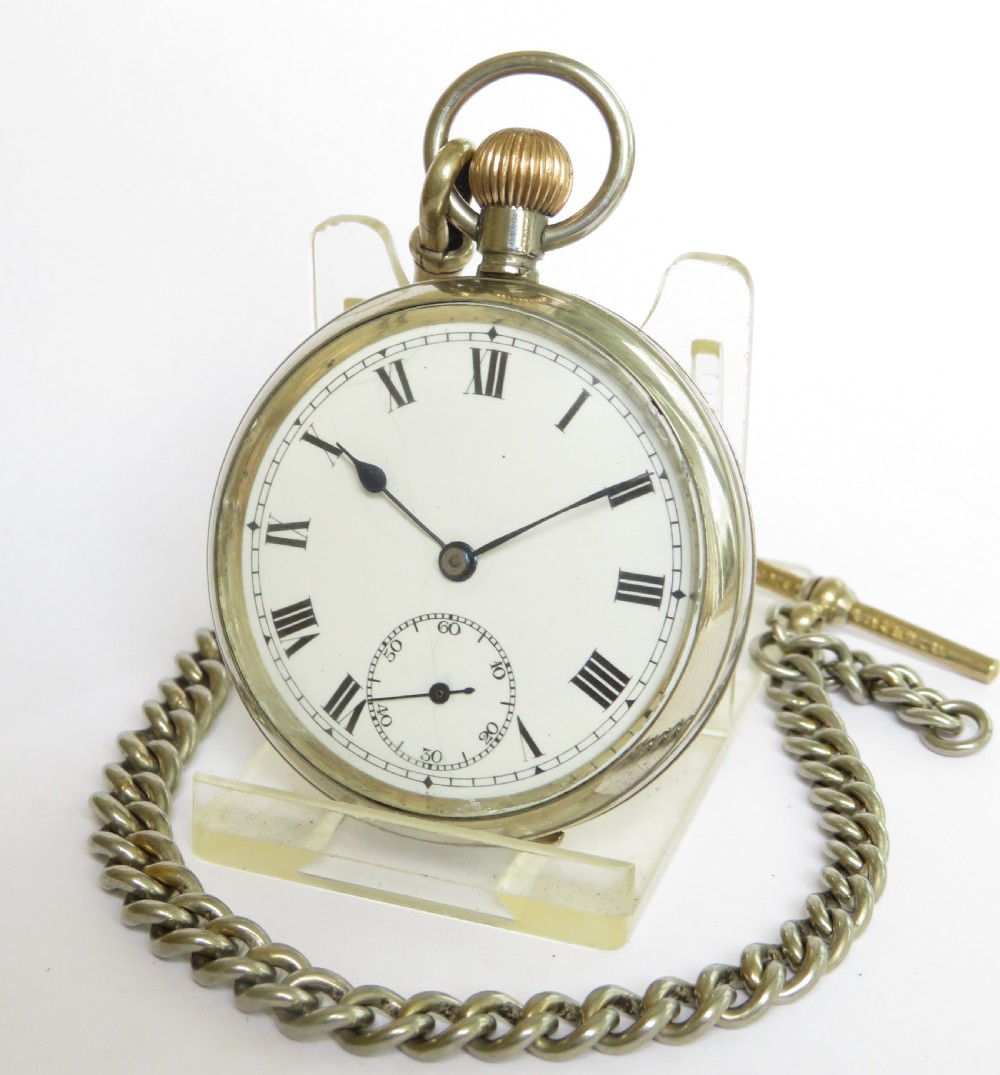Antique Valmor pocket watch and chain