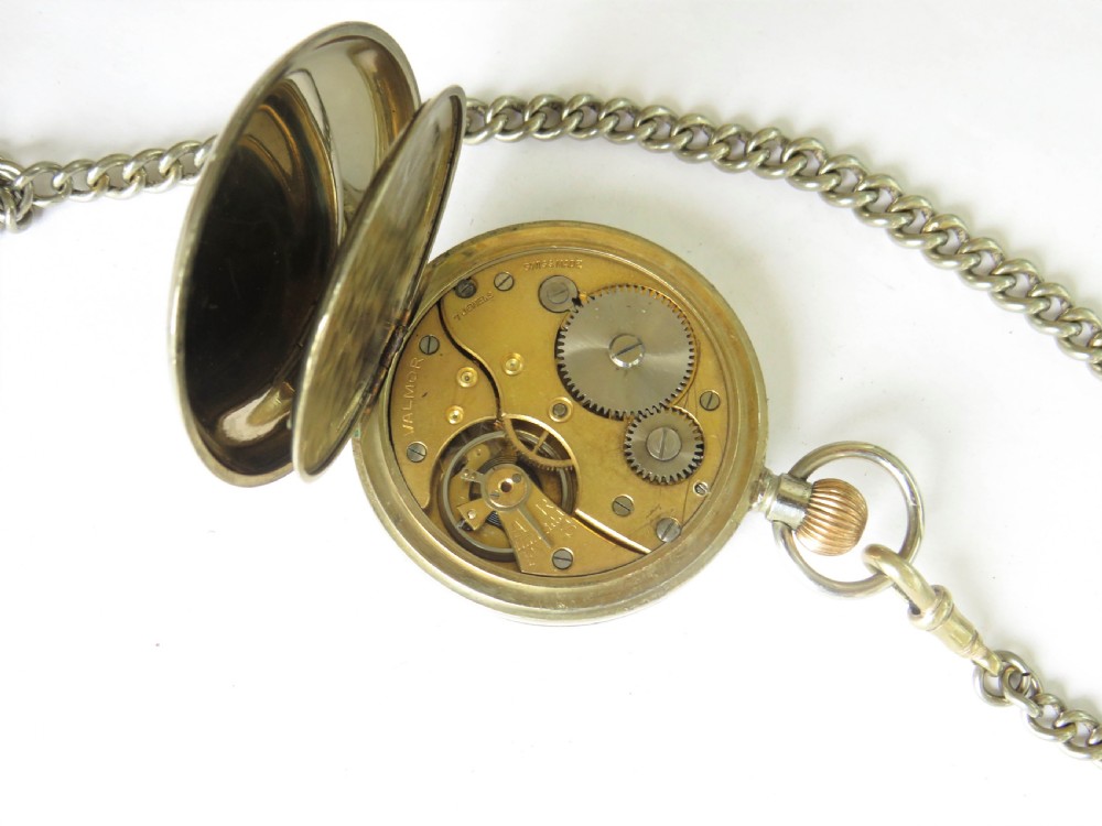 Antique Valmor pocket watch and chain View IV