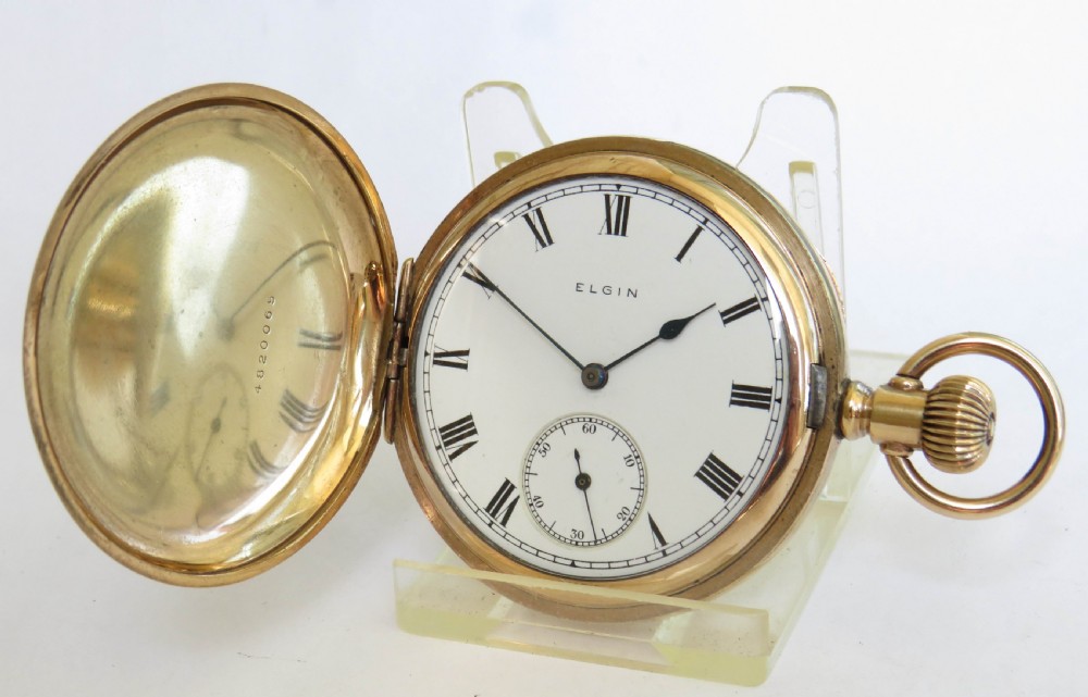 1921 Elgin full hunter pocket watch