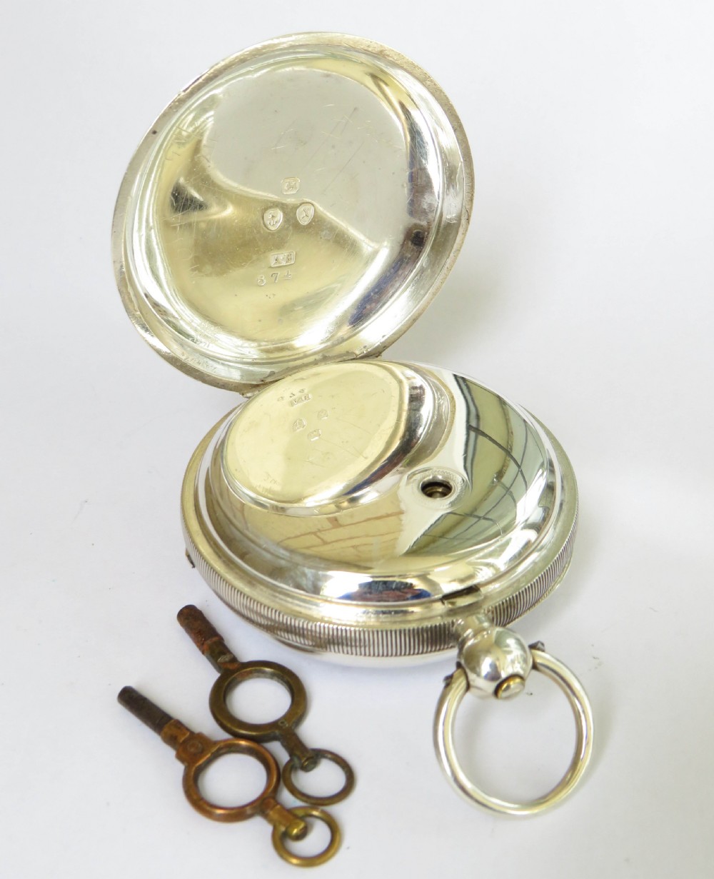 Antique silver Waltham pocket watch View IV