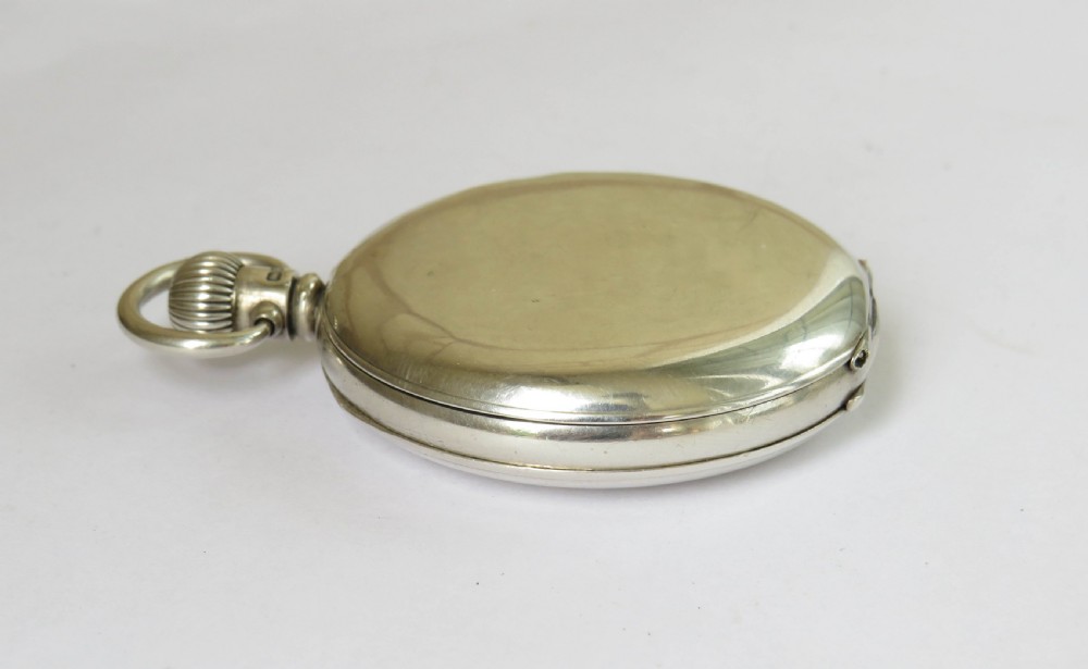 Antique Waltham silver full hunter pocket watch View VII