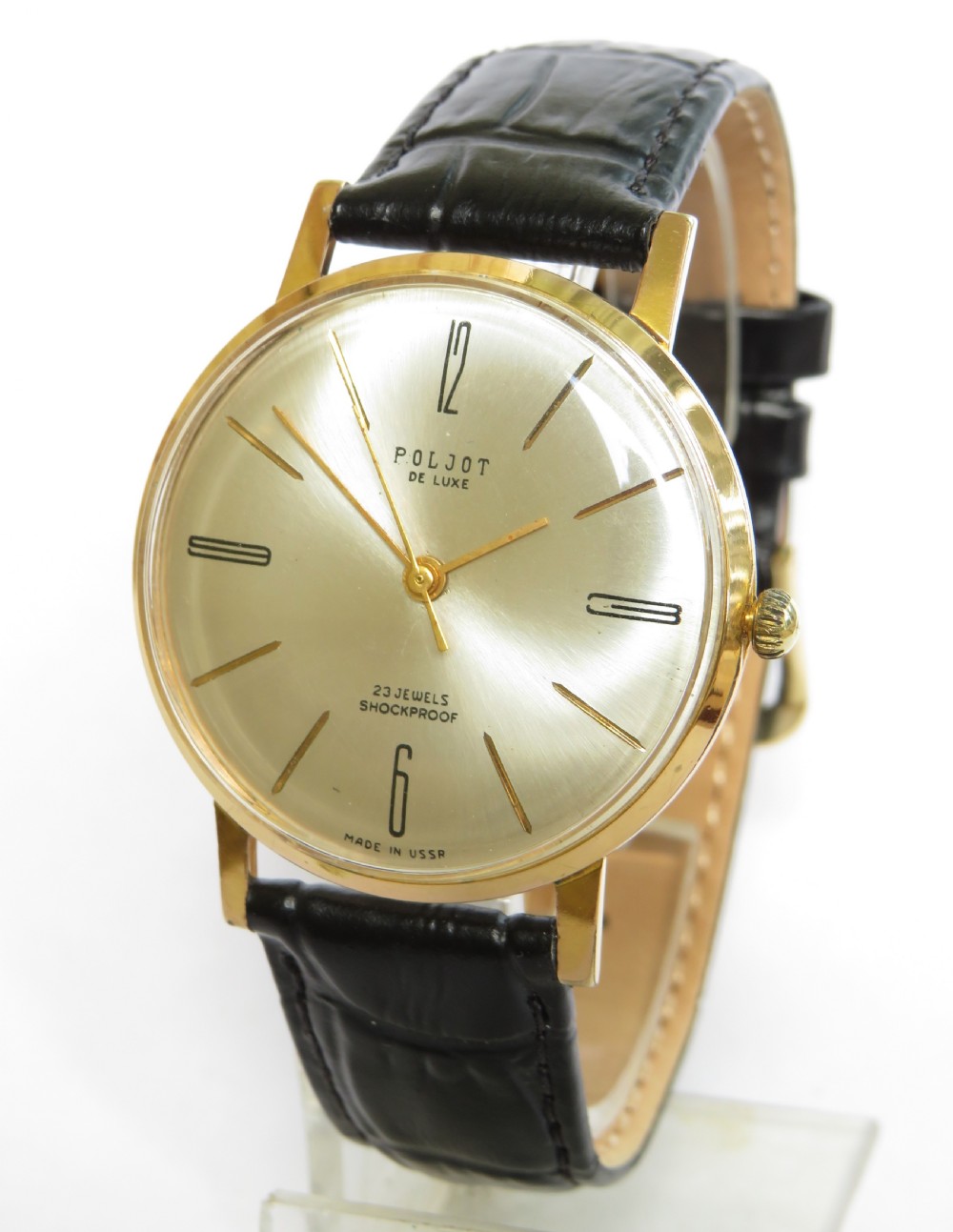 Gents 1950s Poljot De Luxe wrist watch