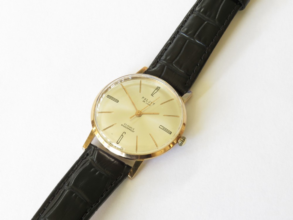 Gents 1950s Poljot De Luxe wrist watch View II