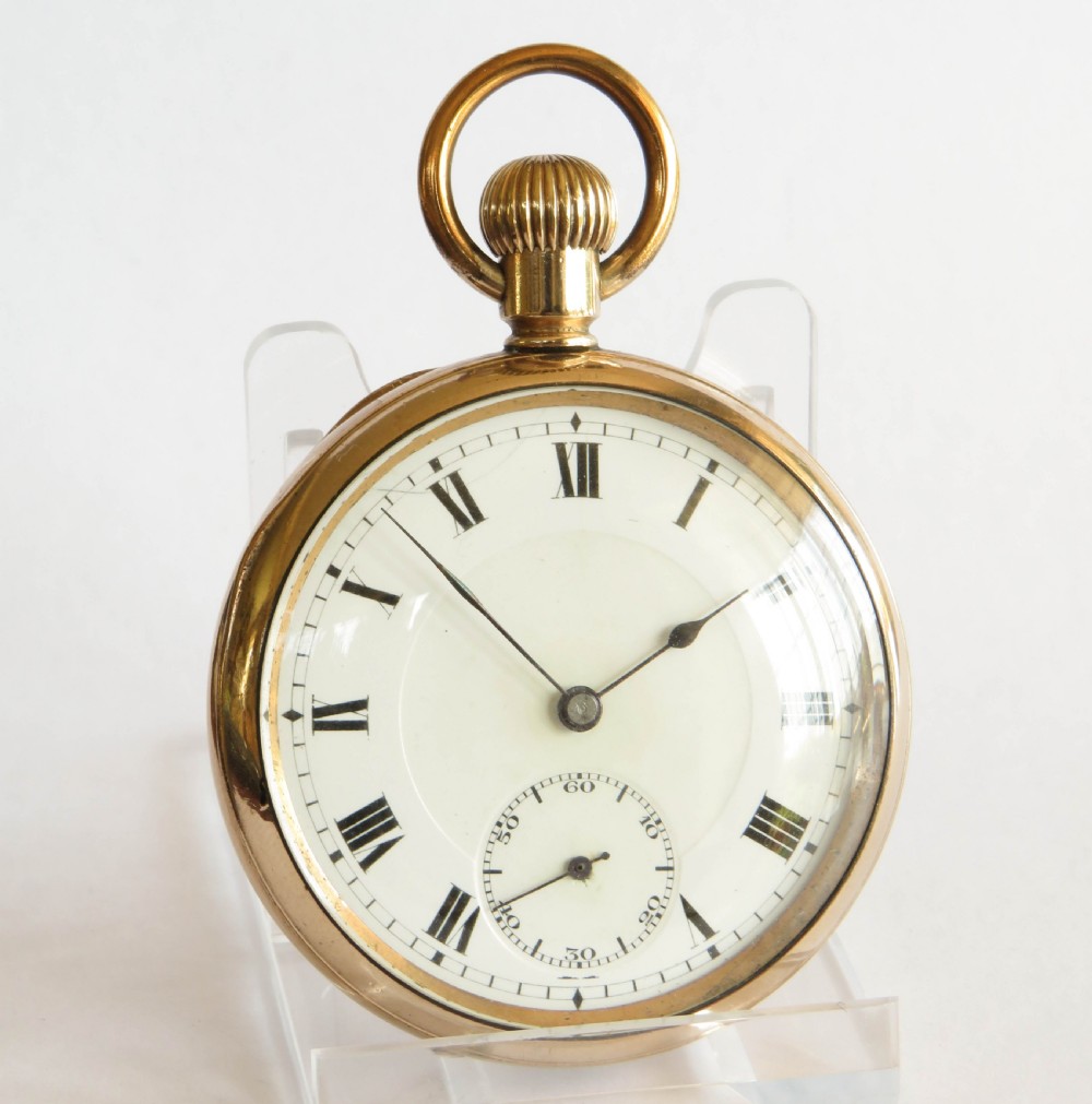 Antique Swiss gold filled pocket watch View II