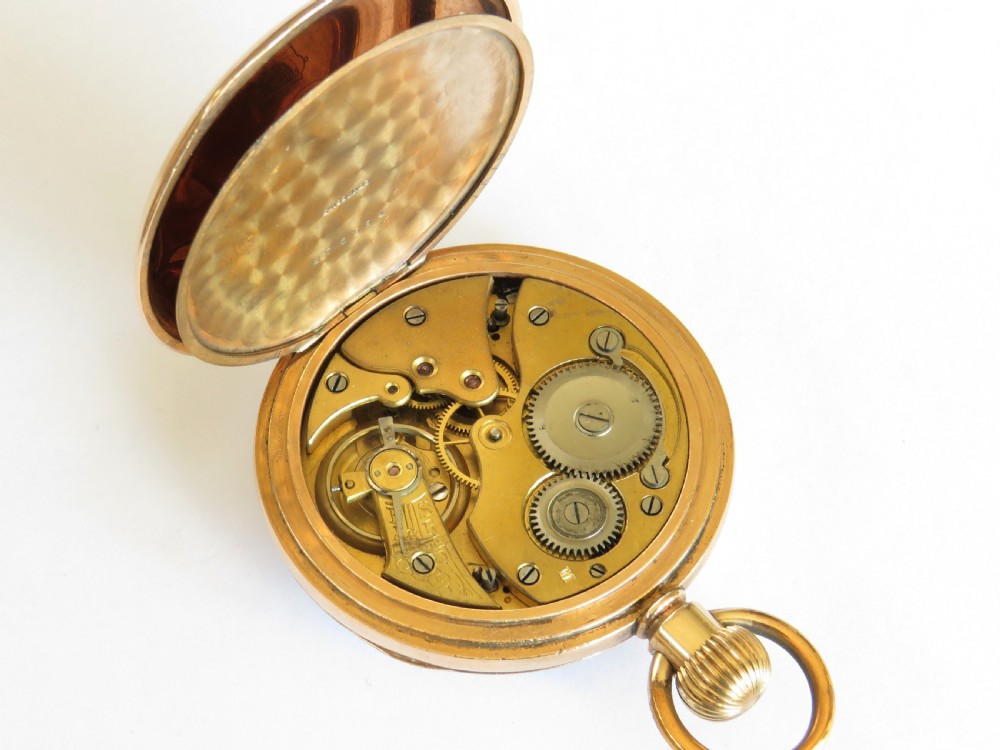 Antique Swiss gold filled pocket watch View IV