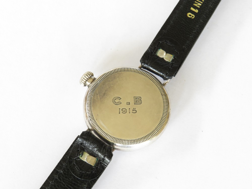 Gents antique silver Waltham wrist watch View IV