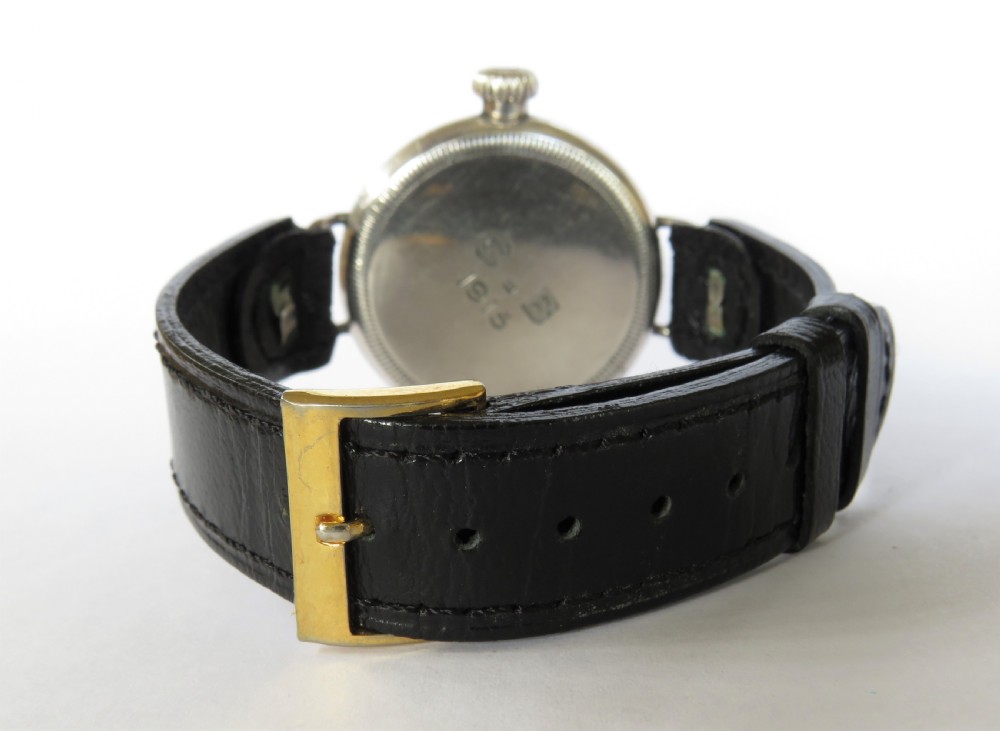 Gents antique silver Waltham wrist watch View V