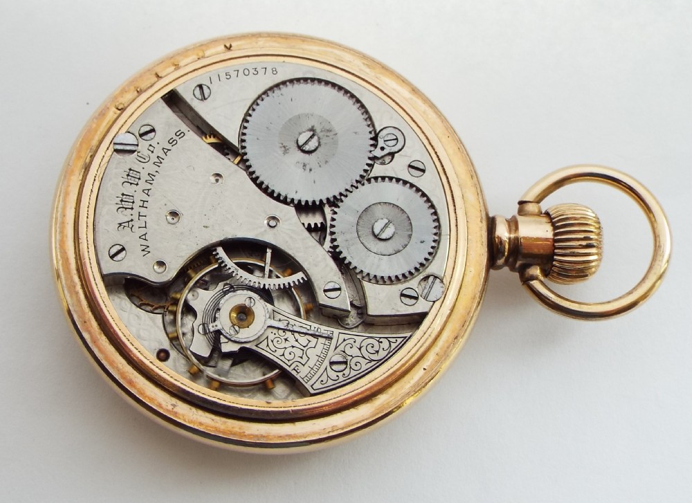 Antique 1902 Waltham pocket watch. View III