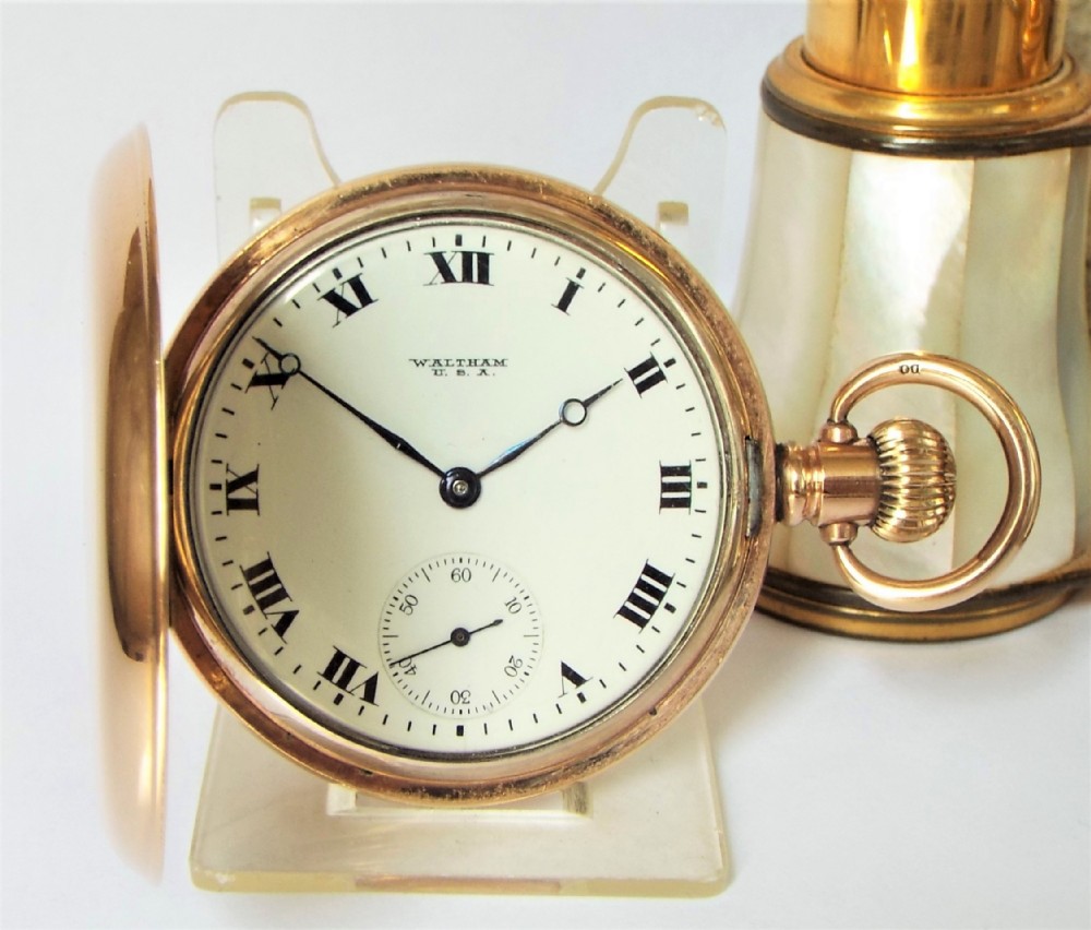 Antique Waltham full hunter pocket watch, 1919.