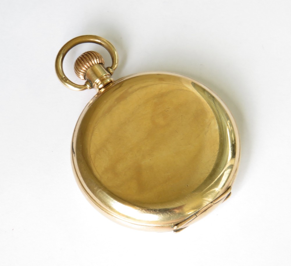 Antique Langendorf full hunter pocket watch View V