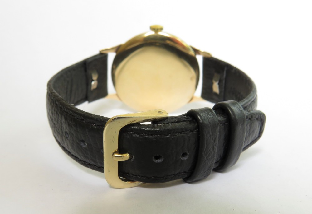 Gents 9ct gold Nivada wrist watch, 1962 View IV