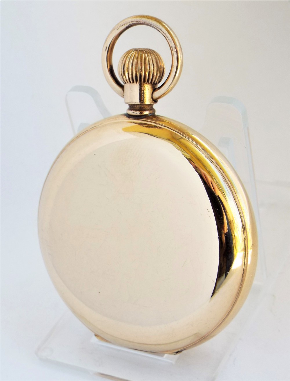 Antique Thomas Russell full hunter pocket watch 1920s. View II