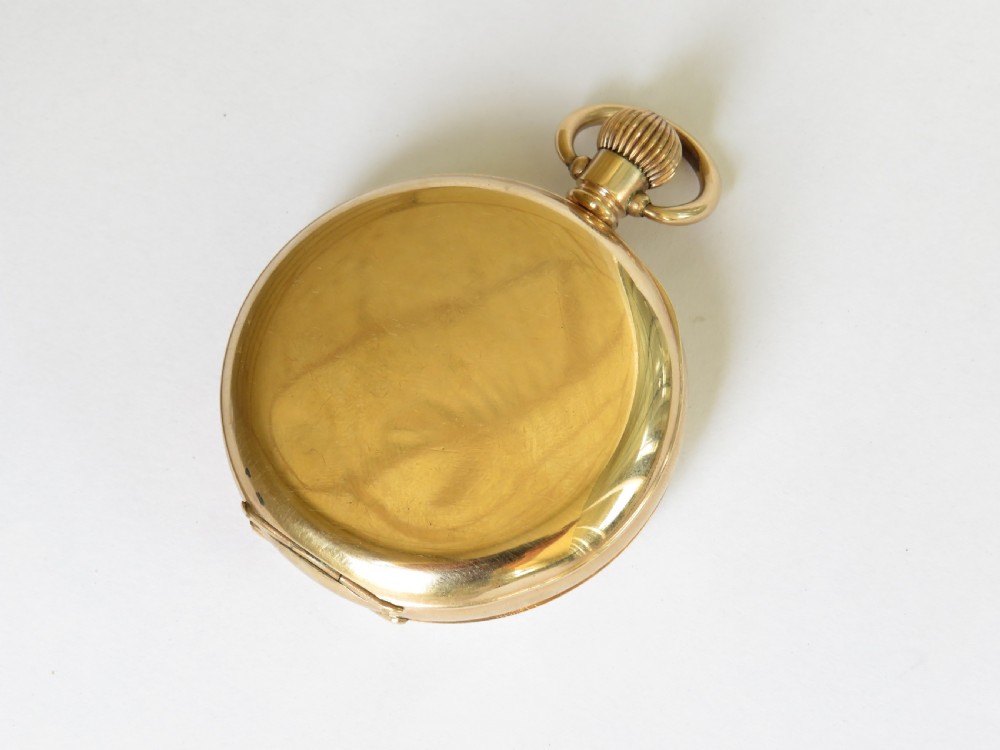 Antique Waltham pocket watch, 1918 View V