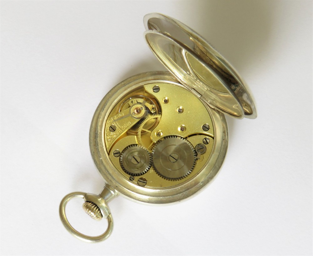 Antique Omega silver pocket watch View IV