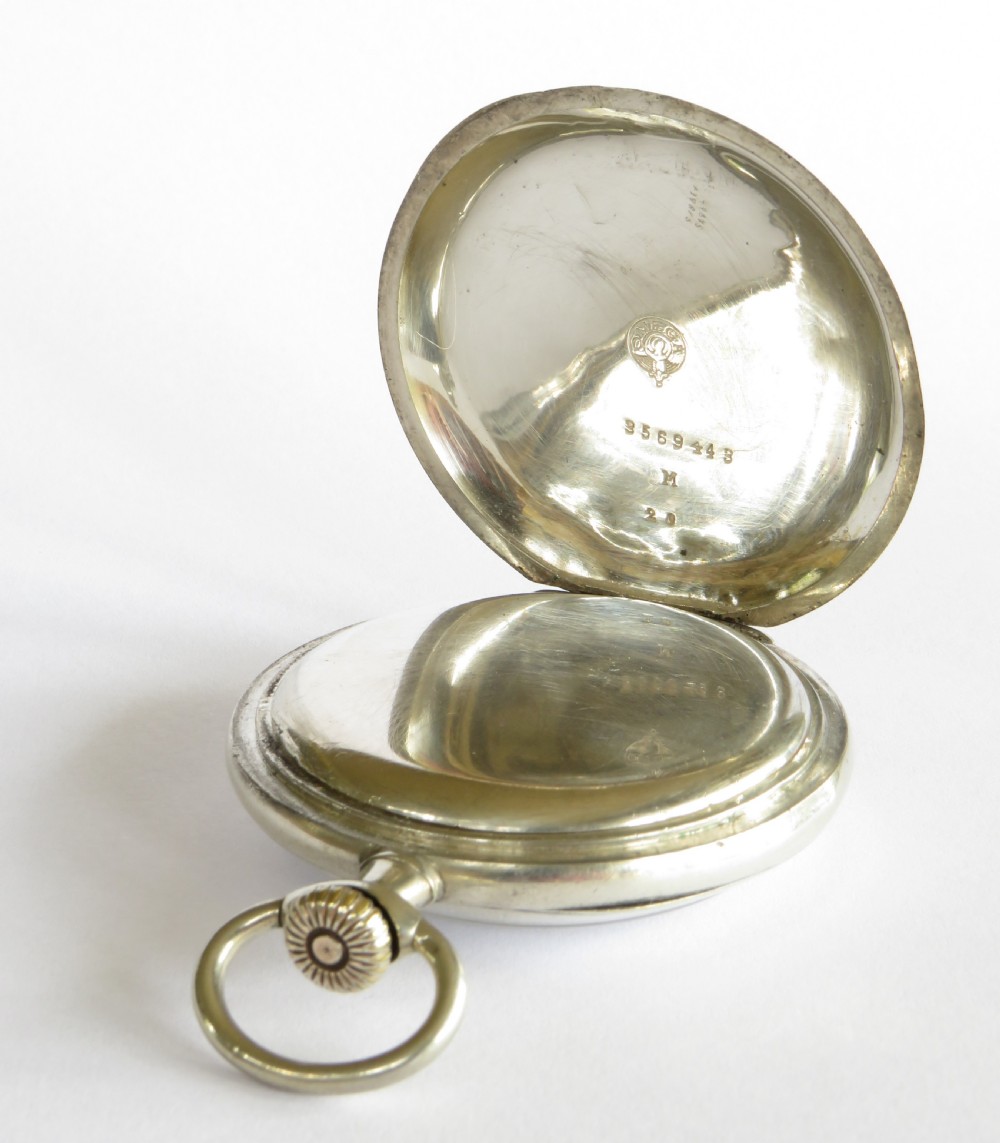 Antique Omega silver pocket watch View VI