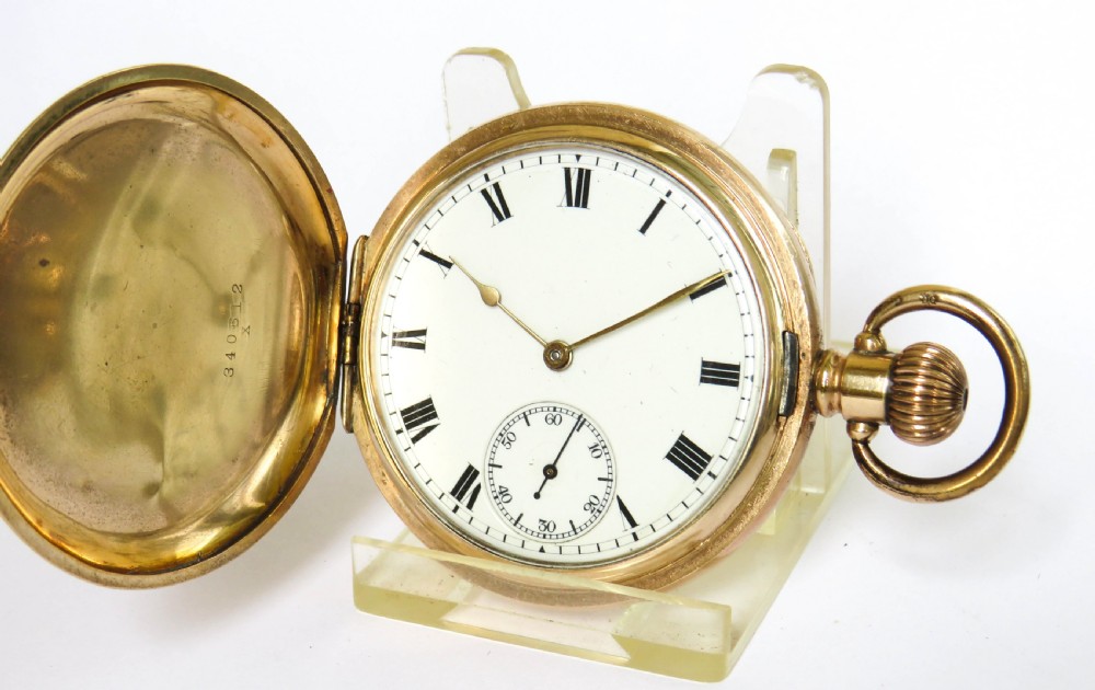 Antique 1908 Waltham hunter pocket watch