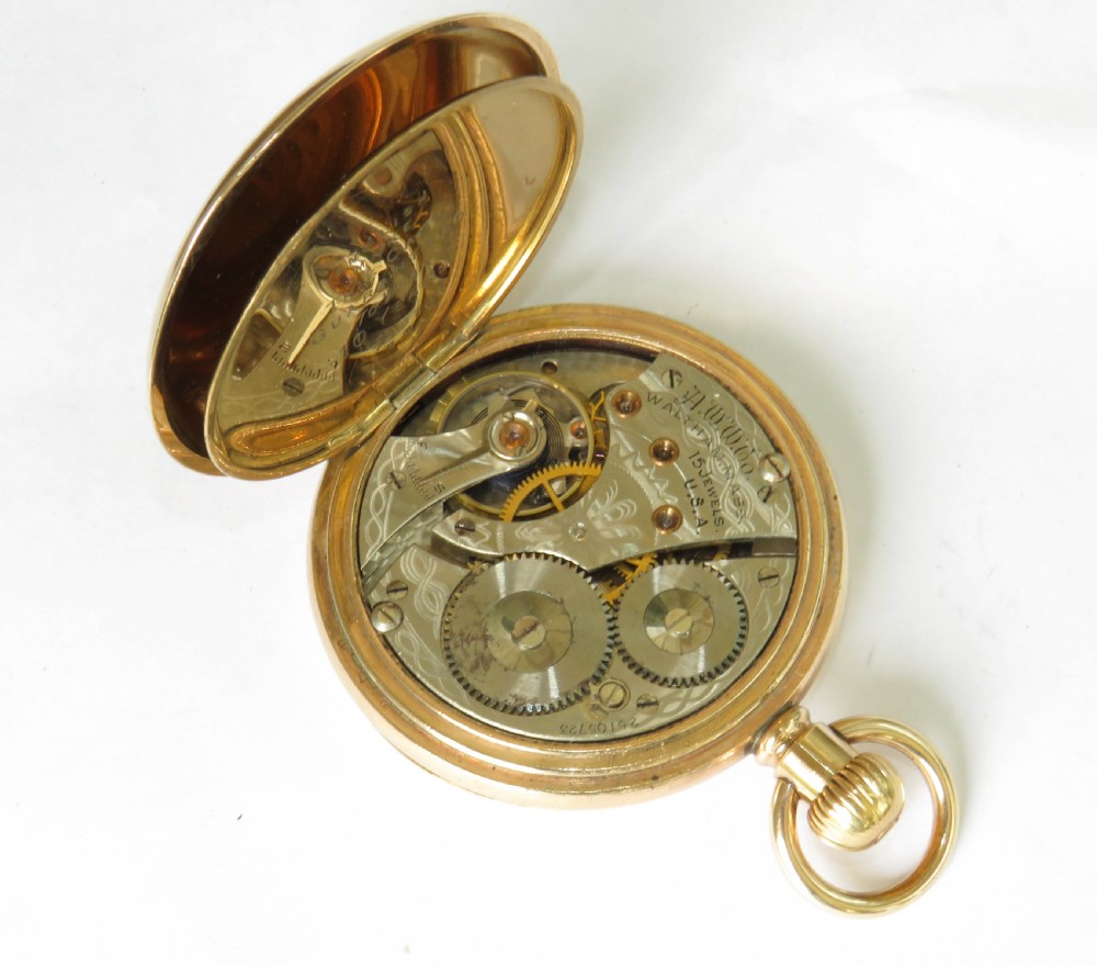 Antique Waltham full hunter pocket watch, 1925 View II