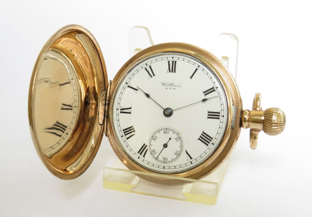 Antique Waltham full hunter pocket watch, 1919