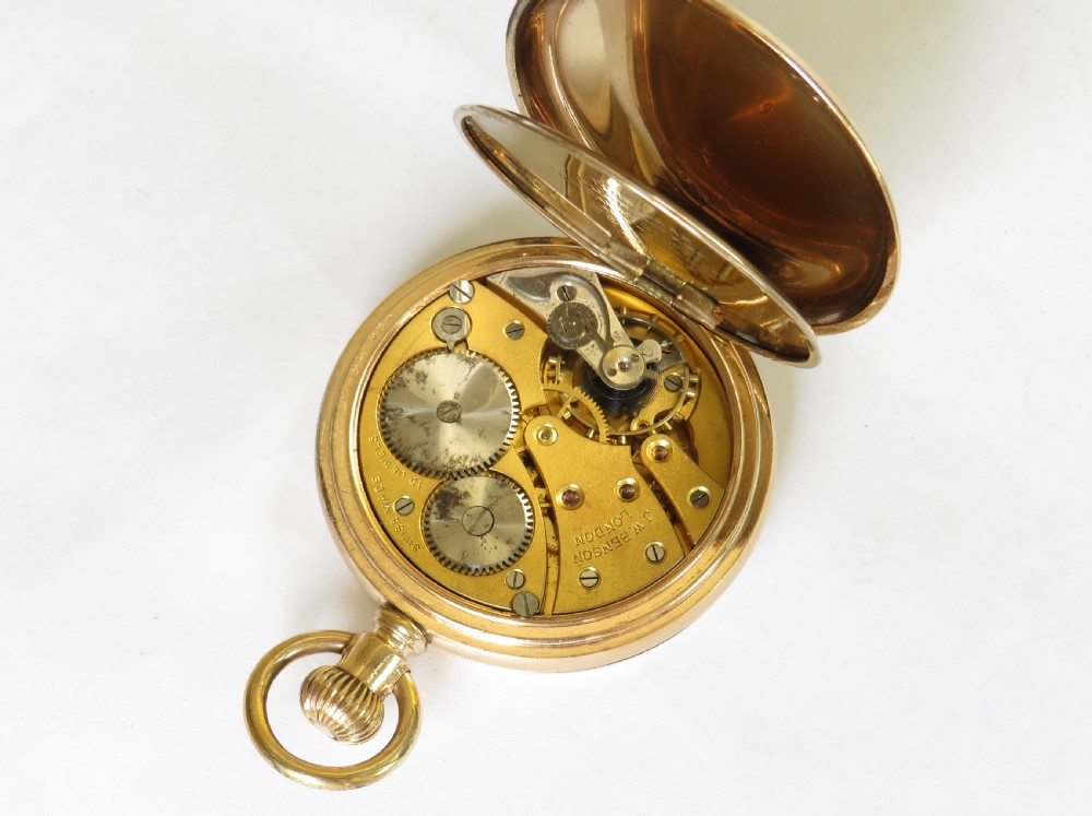 Revue full hunter pocket watch for J W Benson View III
