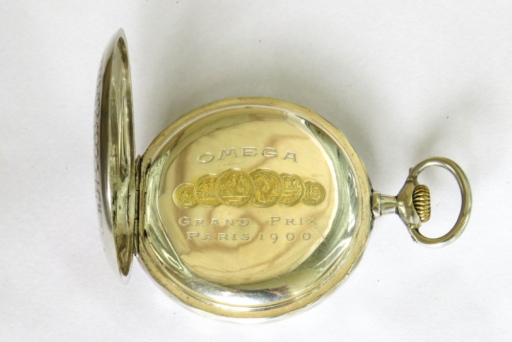 Antique Omega silver pocket watch View IV