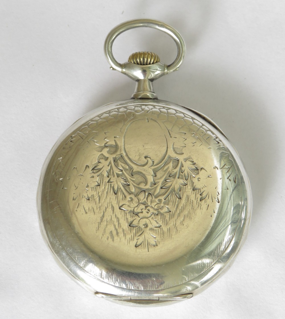Antique Omega silver pocket watch View VI