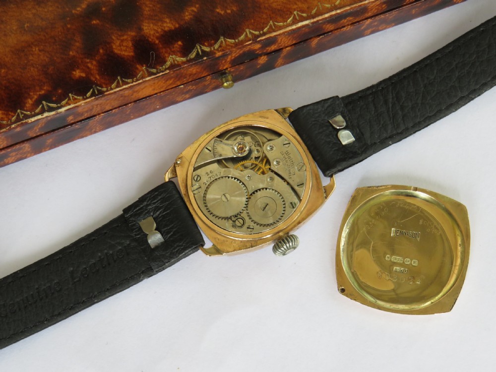 Rare 9ct rose gold Waltham Chevalier wrist watch, 1930 View IV