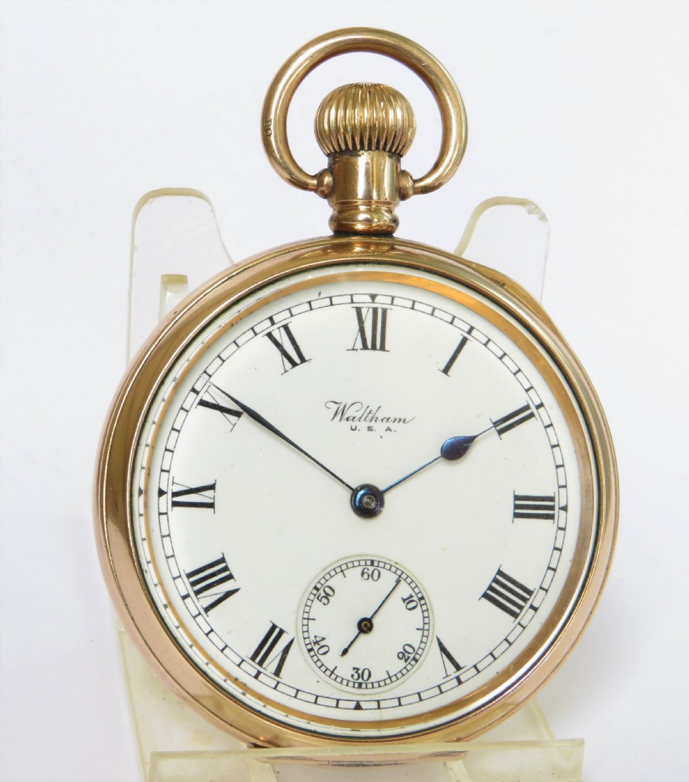 Antique 1917 Waltham Traveler pocket watch View II