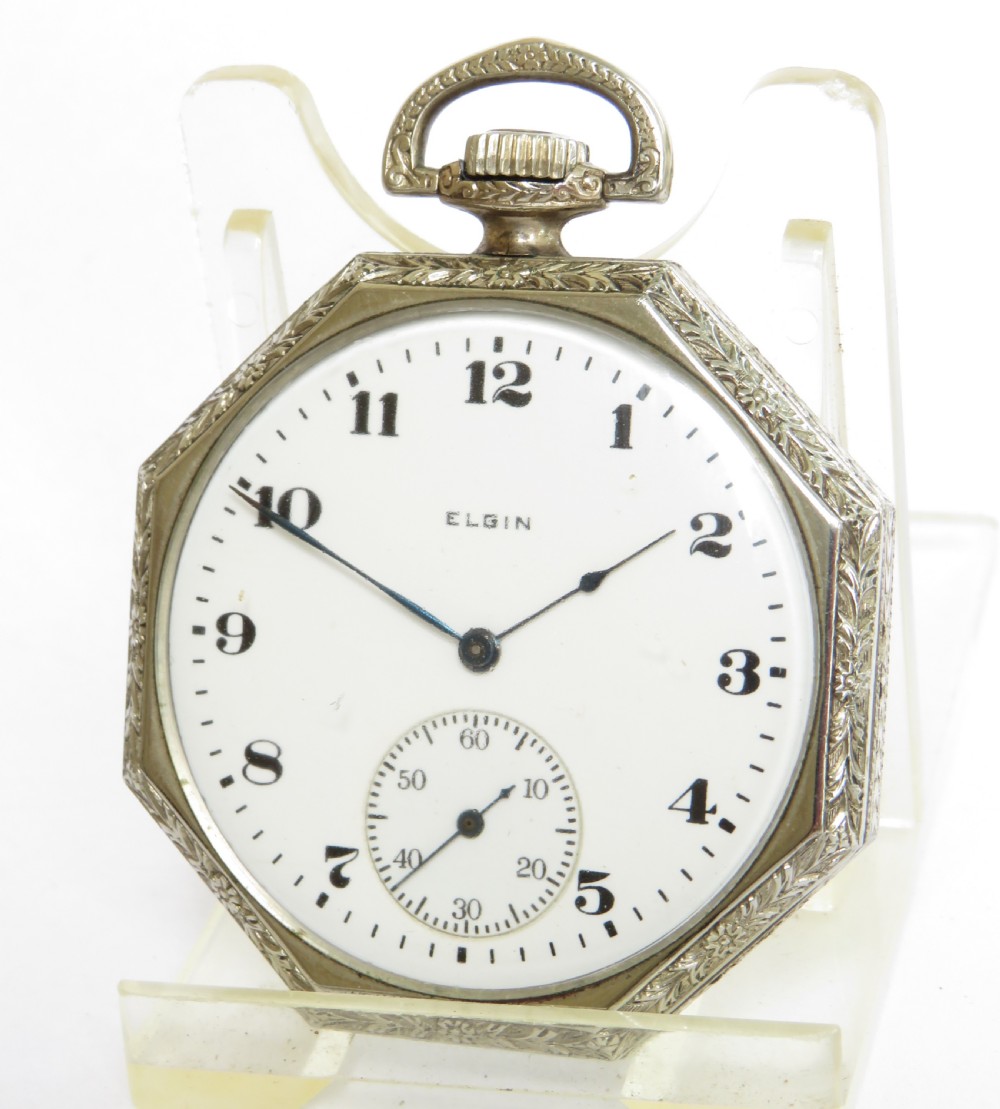 Antique Elgin pocket watch, 1919