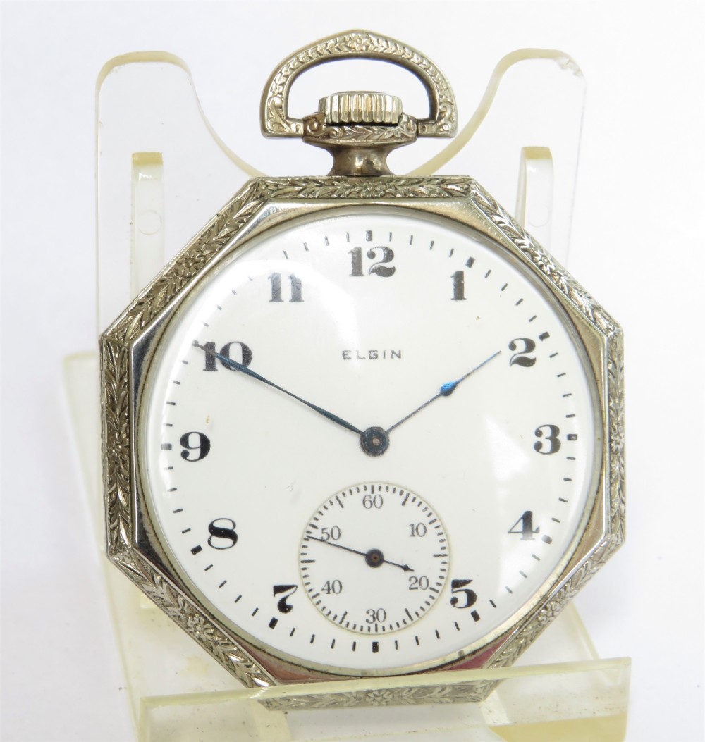 Antique Elgin pocket watch, 1919 View II