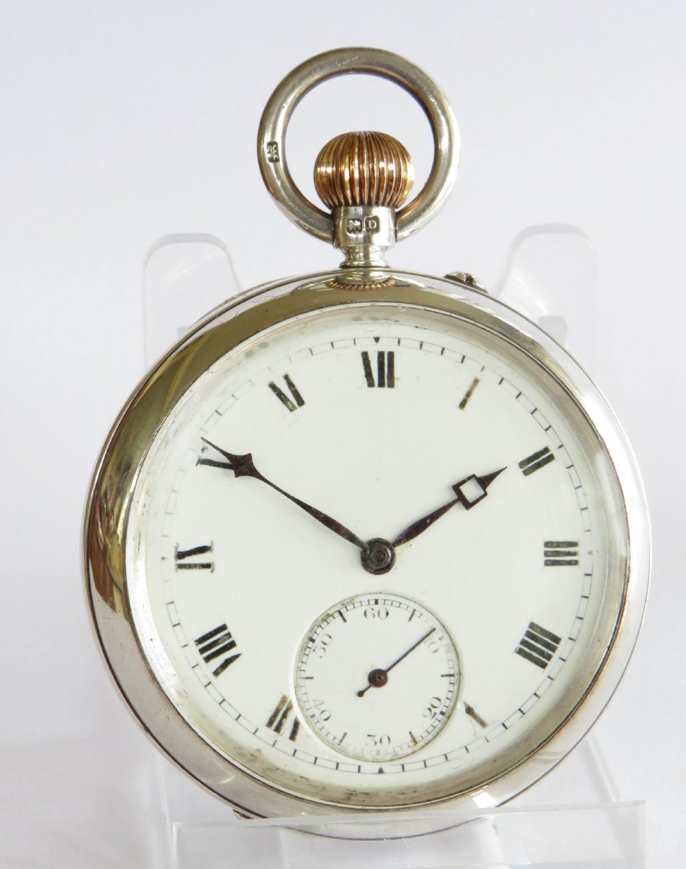 Rotherham & Sons silver pocket watch, 1929 View II