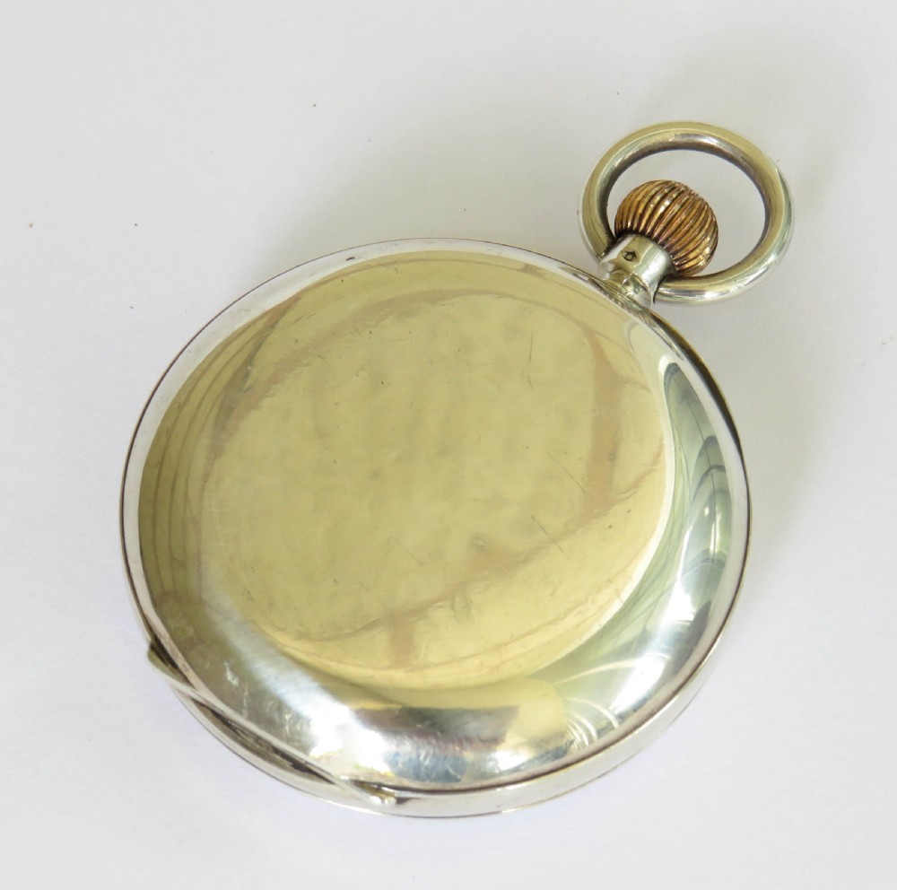 Rotherham & Sons silver pocket watch, 1929 View V