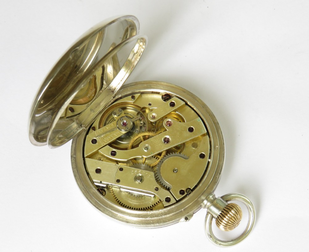 Antique Vacheron Constantin silver half hunter pocket watch View IV