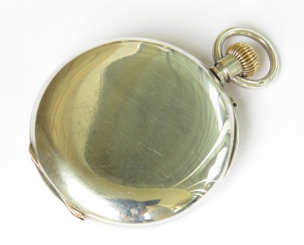 Antique Vacheron Constantin silver half hunter pocket watch View V