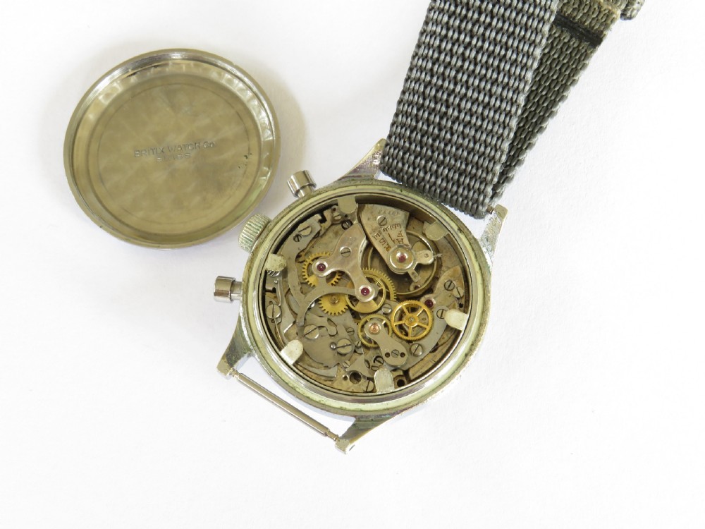 Gents 1940s Bancor chronograph wrist watch View V
