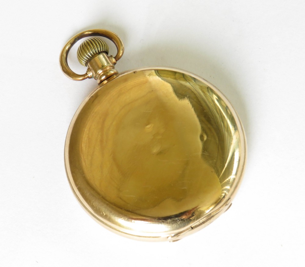 Antique Waltham Traveler full hunter pocket watch, 1916 View III