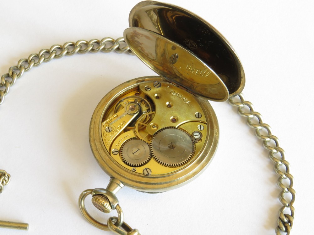 Antique Omega pocket watch with chain View III