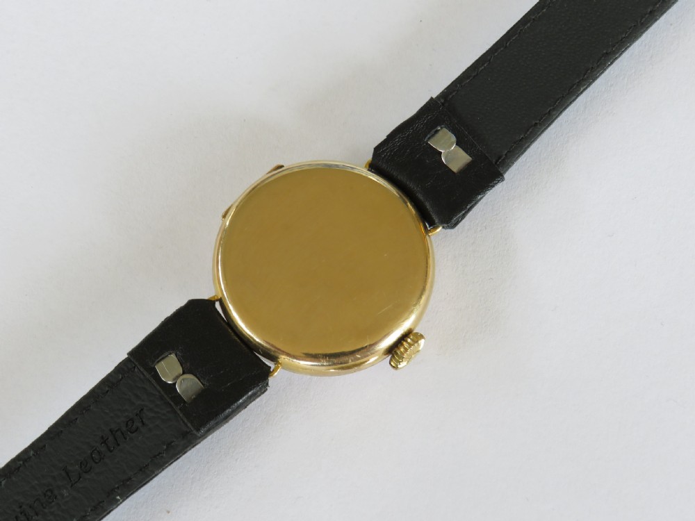 Antique 9ct gold wrist watch, 1924 View IV