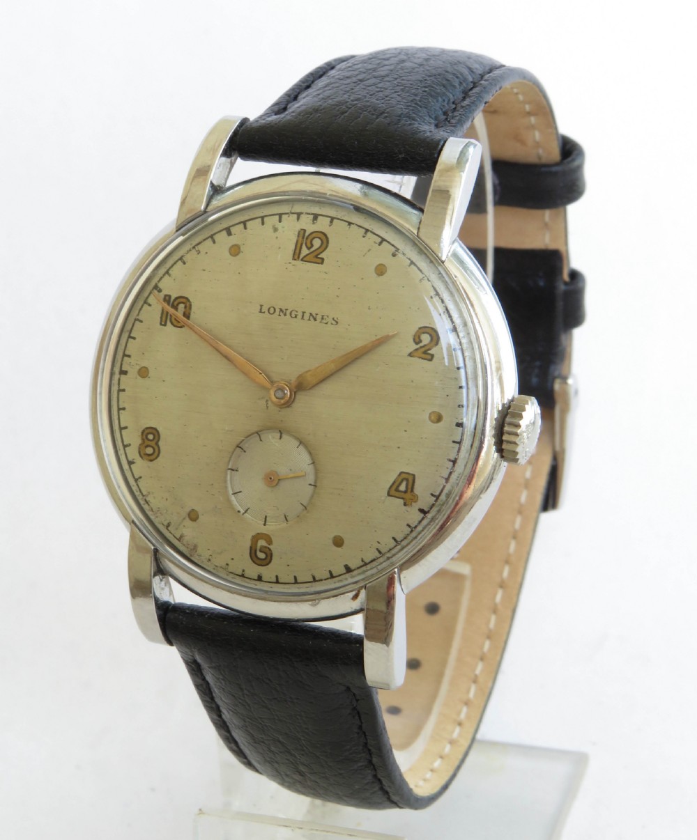 Gents over-sized Longines wrist watch, 1950